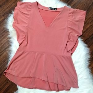 Pink Dress Shirt / Lrg / New York & Company